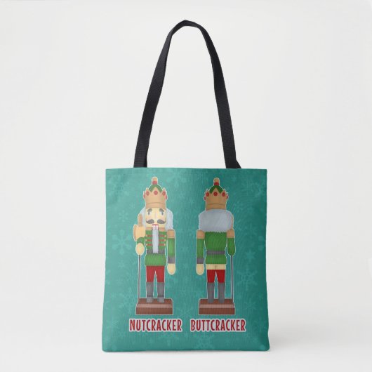 Tote Bag Grotte-noisette de Noël drôle Humour (Devant)