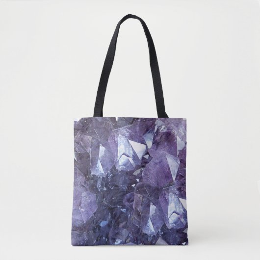 Tote Bag Groupe de cristal d'améthyste (Devant)
