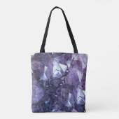 Tote Bag Groupe de cristal d'améthyste (Dos)