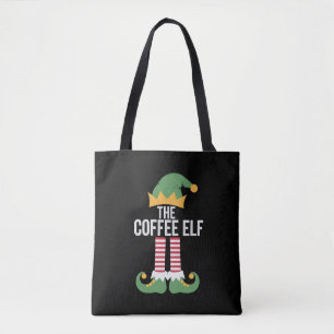 Tote Bag Groupe de jumelage famille elfe café Noël