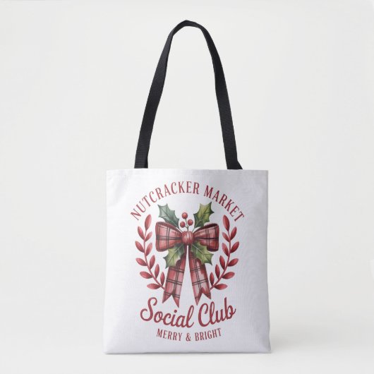 Tote Bag Groupe de marché de shopping du Nutcracker Social (Devant)