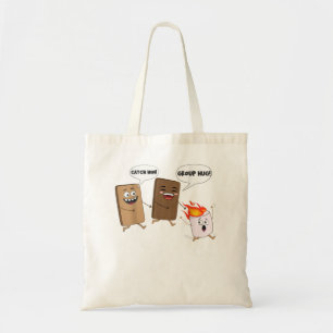 Tote Bag Groupe Hug Funny Smores Chocolat Marshmallow Campi