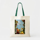 Tote Bag Groupe musical sur Balcon Art Art Néerlandais Pein (Devant)