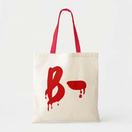 Tote Bag Groupe sanguin B- Hôpital d'horreur négatif (Devant)