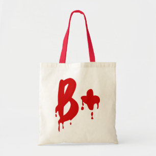 Tote Bag Groupe sanguin B+ Positif #Hôpital d'horreur