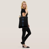 Tote Bag Groupe Turquoise Unalome (Sur le modèle)