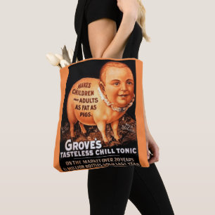 Tote Bag Groves Tonic fait des enfants et des adultes gras