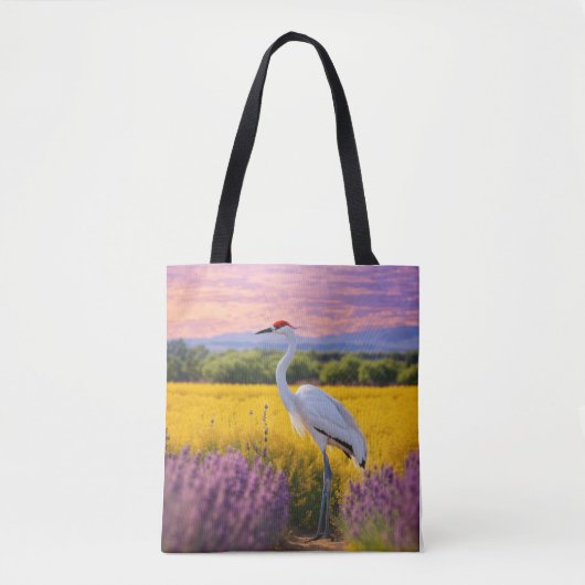 Tote Bag Grue de la fleur d'or (Devant)