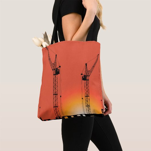 Tote Bag Grues Sur Un Bâtiment