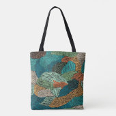 Tote Bag Grunge Abstrait : Conception Motif transparente. (Dos)