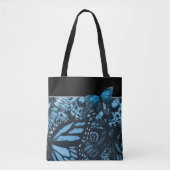 Tote Bag Grunge Butterfly Art (Devant)