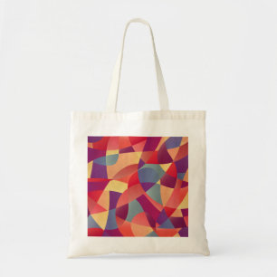 Tote Bag Grunge coloré : Arrière - plan des triangles géomé