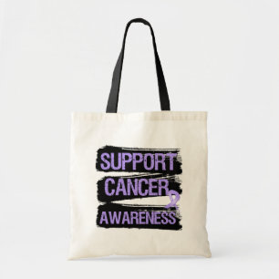 Tote Bag Grunge de conscience de Cancer de soutien