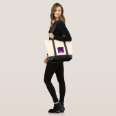 Tote Bag Grunge foncé - Violet (Devant (modèle))