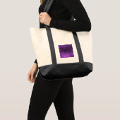 Tote Bag Grunge foncé - Violet (Devant (produit))
