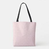 Tote Bag Grunge rose avec nom et chrysanthèmes (Dos)