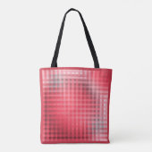 Tote Bag Grunge rouge et gris (Dos)