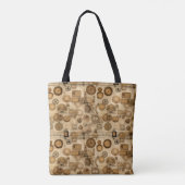 Tote Bag Grunge Rustic Steampunk Horloge (4) (Dos)
