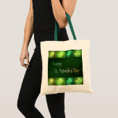 Tote Bag Grungy St. Patrick's Day Shamrocks - Budget Fourre (Devant (produit))