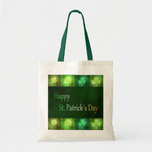 Tote Bag Grungy St. Patrick's Day Shamrocks - Budget Fourre