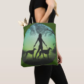 Tote Bag Gryhound Walks (De près)