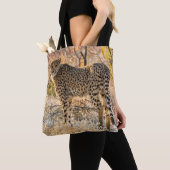 Tote Bag Guépard regardant autour (De près)