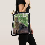 Tote Bag Guépard sur un rocher (De près)