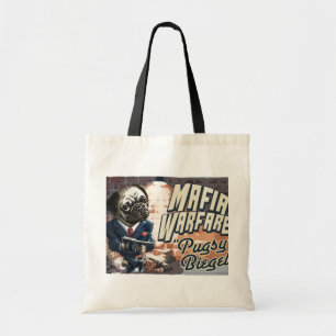 Tote Bag Guerre de Mafia Pugsy Beigel par des studios de
