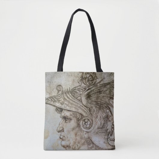 Tote Bag Guerrier casqué de Léonard (Devant)