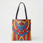 Tote Bag Guerrier tribal africain (Devant)