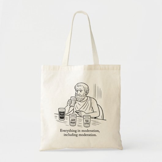Tote Bag Guide d'Aristote pour la modération (Devant)