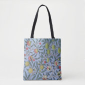 Tote Bag Guillaume Morris Fruit Pomegranate Blue Orament (Devant)