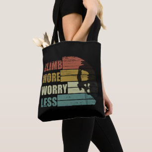 Tote Bag Guillemets d'escalade rock motivationnel