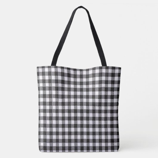 Tote Bag Guingan noir (Dos)