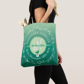 Tote Bag Guirlande verte de feuille d'Ombre de bébé de (De près)