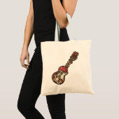 Tote Bag Guitare Champignon (Devant (produit))
