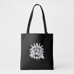 Tote Bag Guitare cool Née à Rock & Roll Rockabilly Music