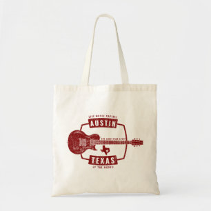 Tote Bag Guitare d'Austin Texas Live