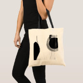 Tote Bag Guitare d'instrument de musique noir blanc (Devant (produit))