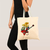 Tote Bag Guitare Électrique Et Fûts