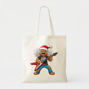 Tote Bag Guitare en pain d'épices de Noël Rock 2026 Fêtes