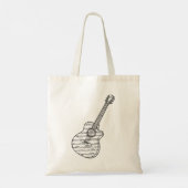 Tote Bag Guitare et notes de musique (Dos)
