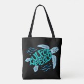Tote Bag Gulf of Mexico Sea Turtle Typography (Dos)