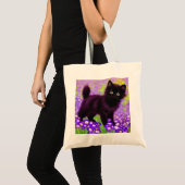 Tote Bag Gustav Klimt Black Kitten (Devant (produit))