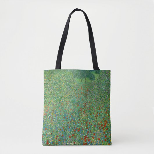 Tote Bag Gustav Klimt - Champ de pavot (Devant)