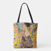 Tote Bag Gustav Klimt - Dame avec ventilateur (Dos)