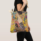 Tote Bag Gustav Klimt - Dame avec ventilateur (De près)