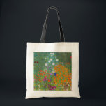Tote Bag Gustav Klimt - Jardin des fleurs<br><div class="desc">Jardin aux fleurs - Gustav Klimt en 1905-1907</div>