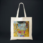 Tote Bag Gustav Klimt Le Baiser<br><div class="desc">The Kiss (détail) peint par Gustav Klimt en 1908.</div>
