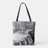 Tote Bag Gustave Caillebotte - Toits dans la neige (Dos)